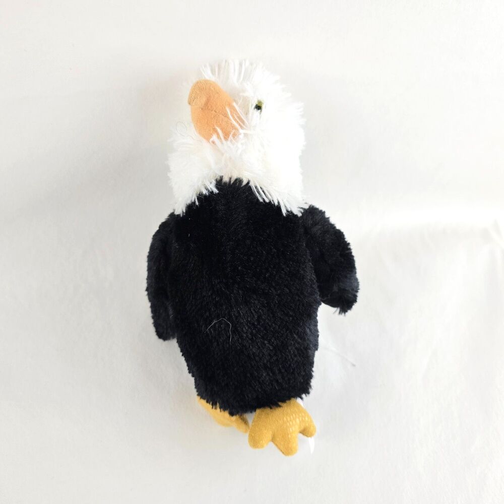 Bald Eagle Plush 8" Aurora Stuffed Animal Bird USA Patriotic Zoo Standing Small